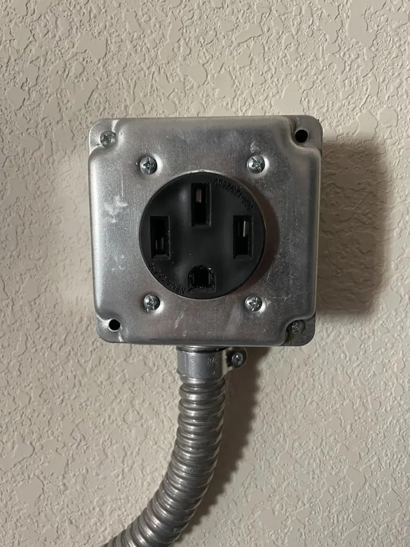 NEMA 14-50 outlet installed for Electrical Panel Upgrade in Monterey Park