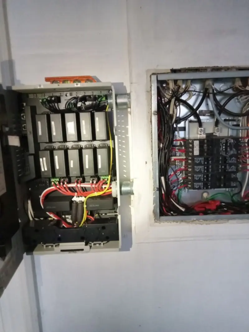 Electrical panel upgrade completed for Security Camera Wiring in Monterey Park